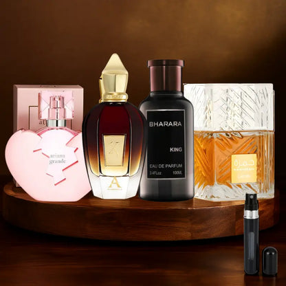 Kit 4 Perfumes Thank u Next, King, Alexandria 2, Khamrah
